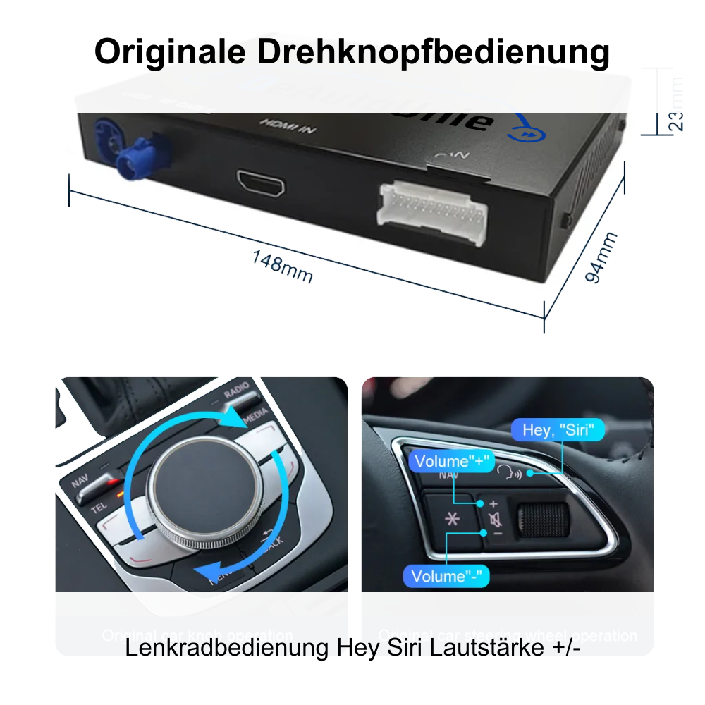 Carplay & Android Auto | Moduł Audi 2013-2018 | Bezprzewodowy