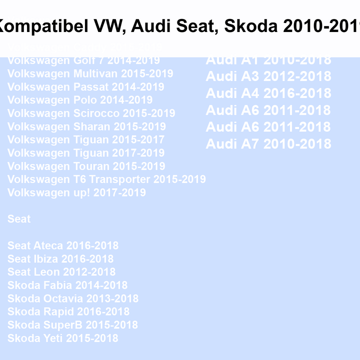 MQB - przejściówka ISO - radio samochodowe z Androidem - samochód Volkswagen