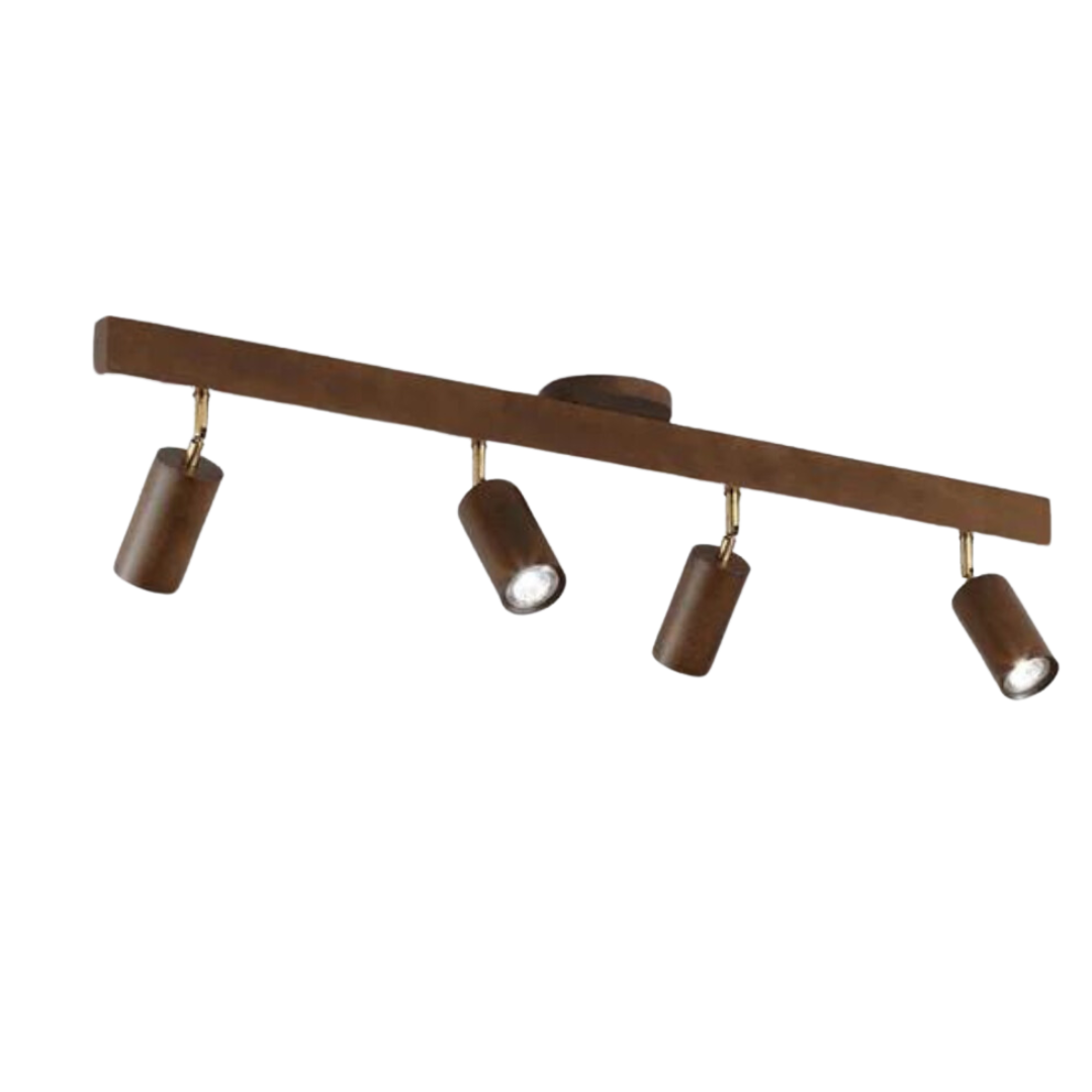 Regulowany Drewniany Reflektor Sufitowy – EcoLux