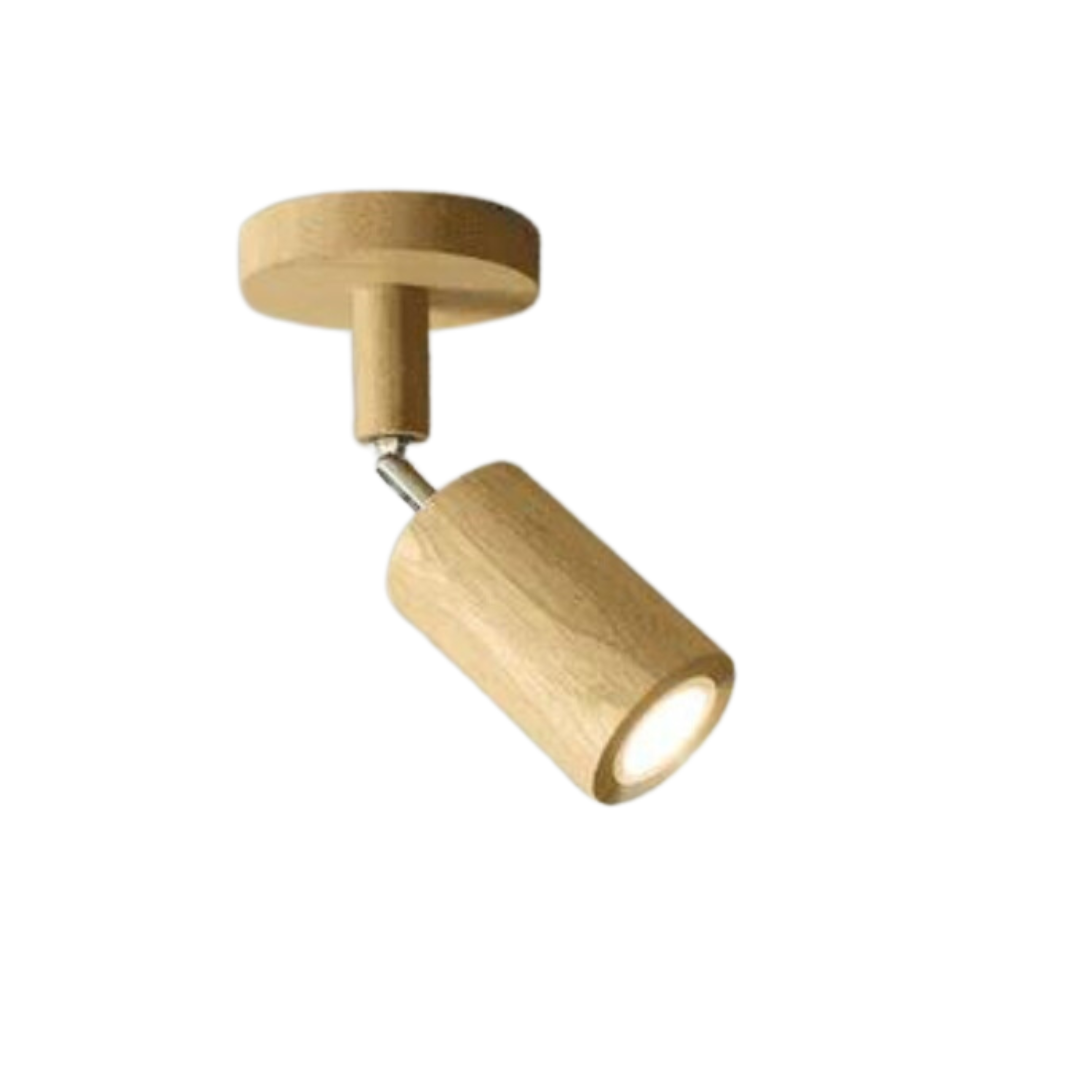 Regulowany Drewniany Reflektor Sufitowy – EcoLux