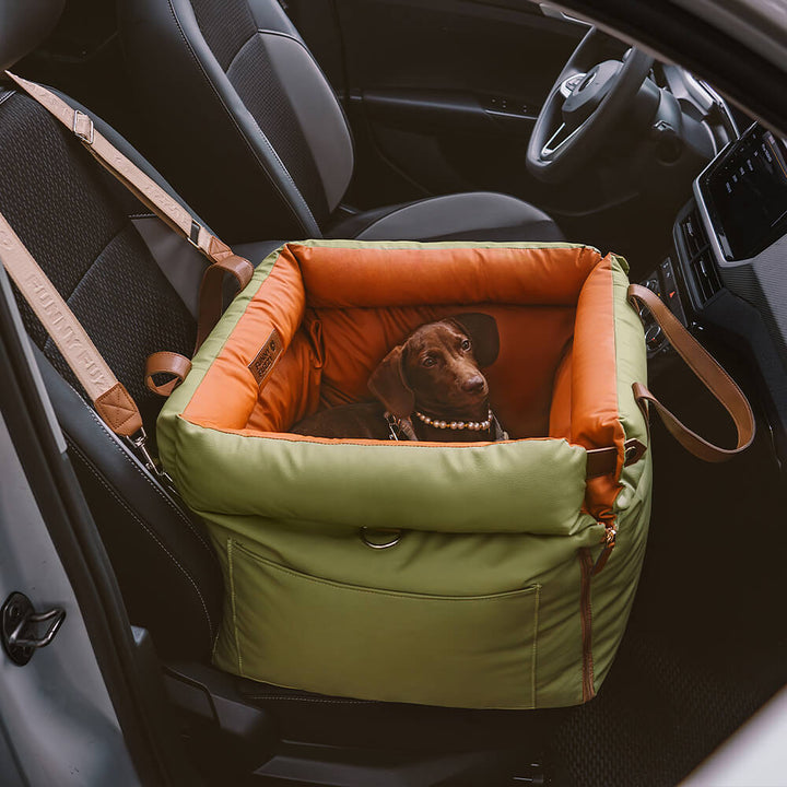 Wygodny zimowy fotelik samochodowy dla psa - PawLuxury