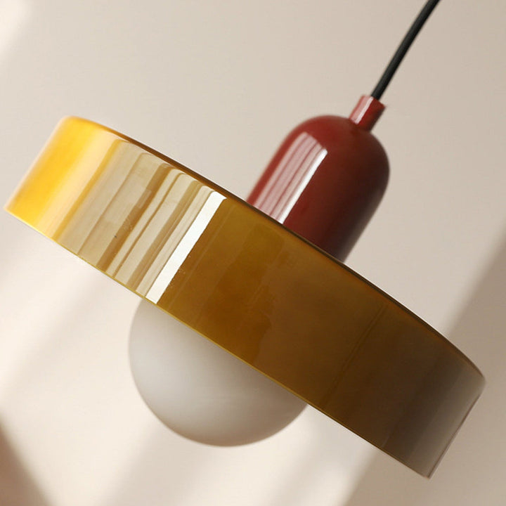 Kolorowa lampa wisząca w stylu Bauhaus - StiloGlas