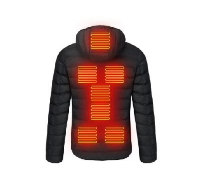 Ogrzewana kurtka zimowa unisex z 3 poziomami ciepła