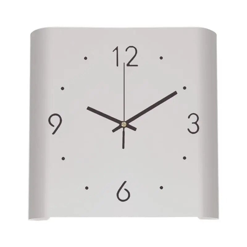 Kwadratowy dwustronny zegar ścienny | Minimalistyczny, podświetlany design