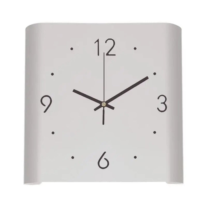 Kwadratowy dwustronny zegar ścienny | Minimalistyczny, podświetlany design