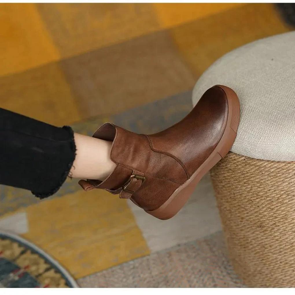 Vintage Botki Ankle – Retro Styl z Nowoczesnym Nutem