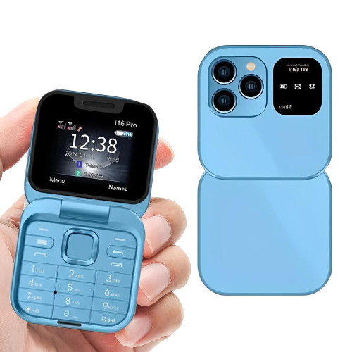 Telefon Flip Składany Dual SIM | Ekran 1,77" | 1000 mAh | Micro USB