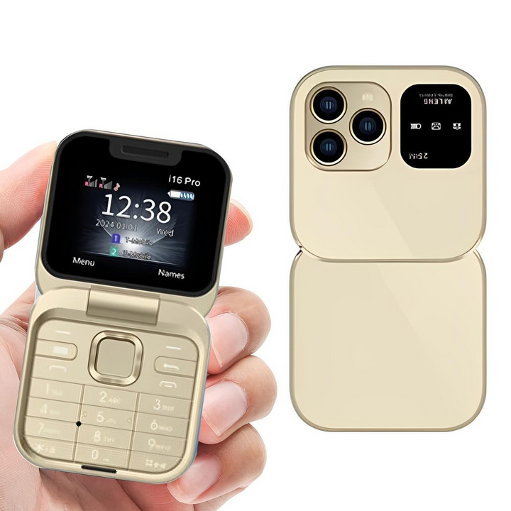Telefon Flip Składany Dual SIM | Ekran 1,77" | 1000 mAh | Micro USB