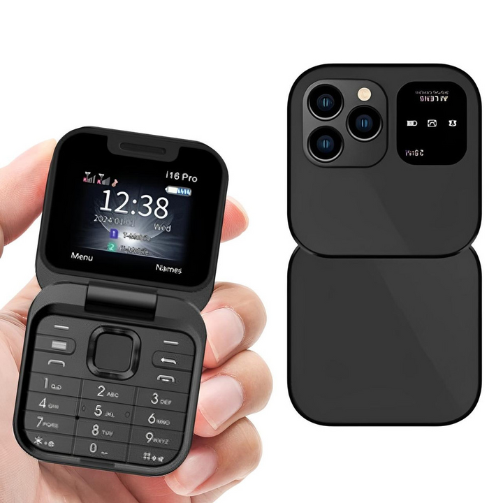 Telefon Flip Składany Dual SIM | Ekran 1,77" | 1000 mAh | Micro USB