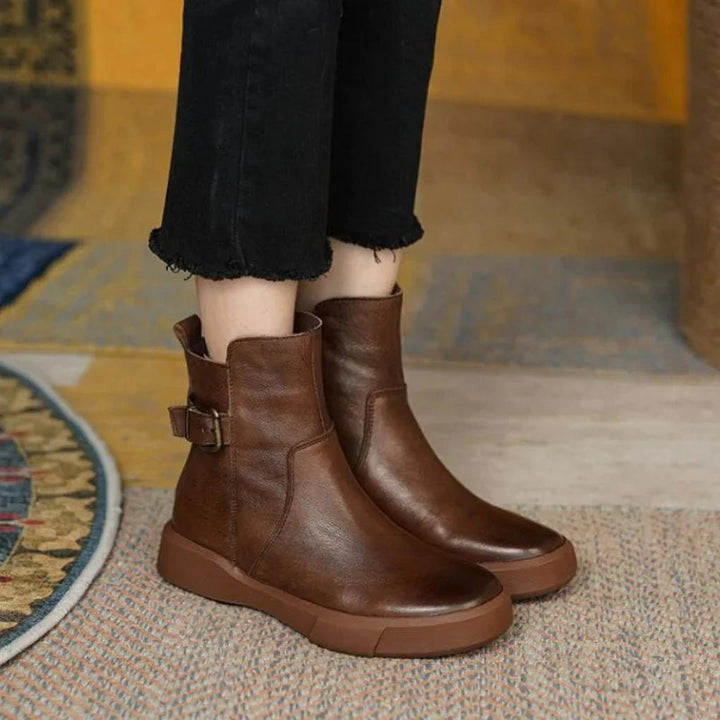 Vintage Botki Ankle – Retro Styl z Nowoczesnym Nutem