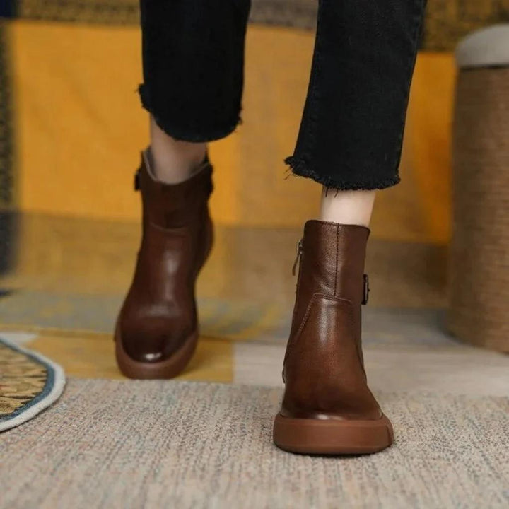 Vintage Botki Ankle – Retro Styl z Nowoczesnym Nutem