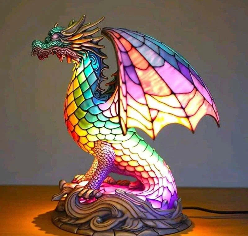 Lampy Zwierzęce z Kolorowego Szkła – Artystyczna Dekoracja na Stół