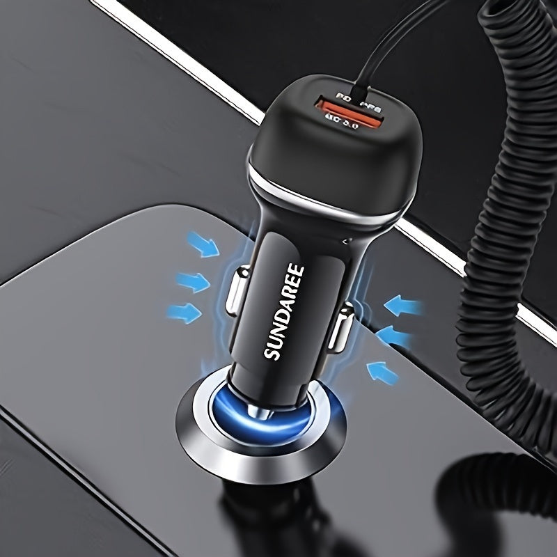 Szybka ładowarka samochodowa USB-C 51W – do superszybkiego ładowania wielu urządzeń