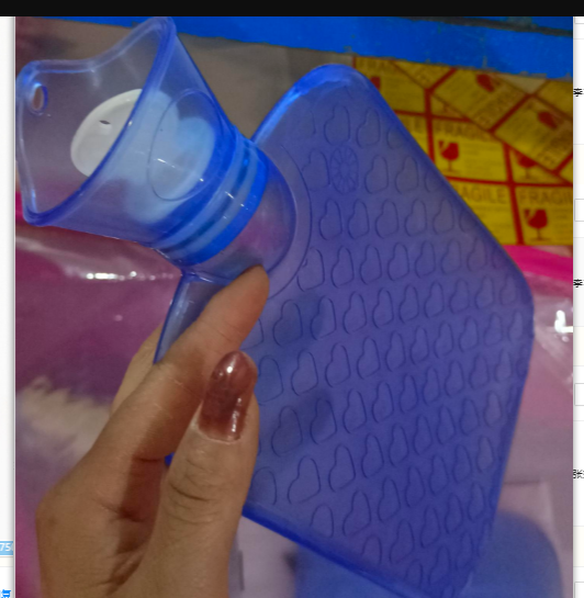 Przezroczysty termofor z PVC, 1 lub 2 litry