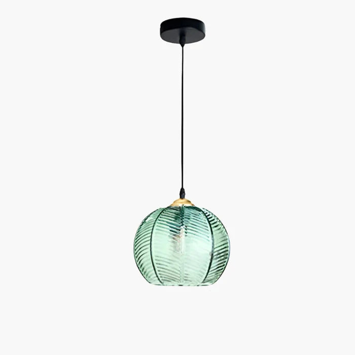 Szklana lampa wisząca w kształcie kuli