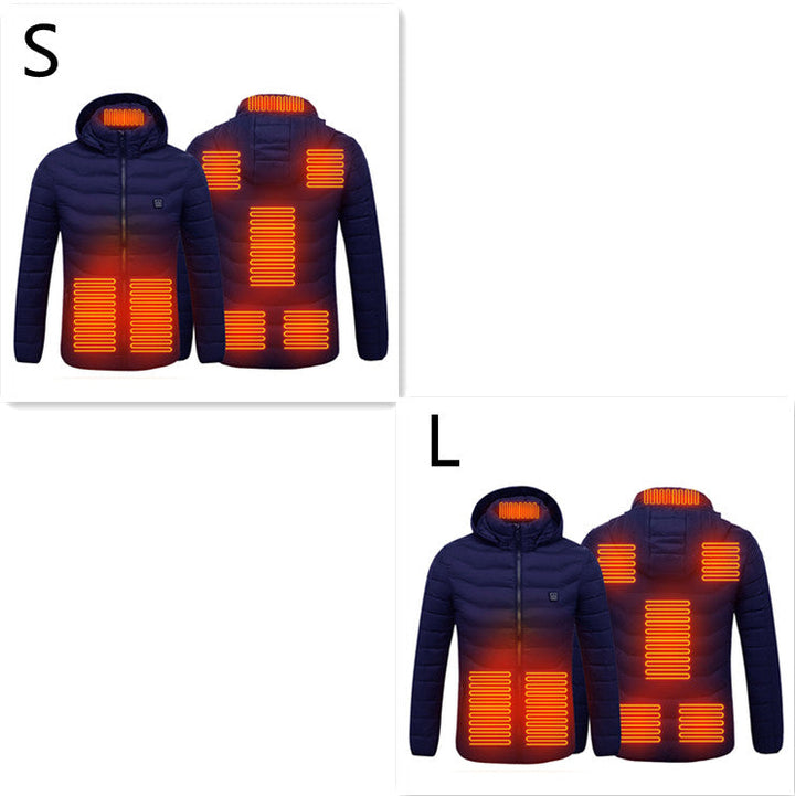 Ogrzewana kurtka z 8 strefami w zestawie oszczędnościowym 2 sztuki