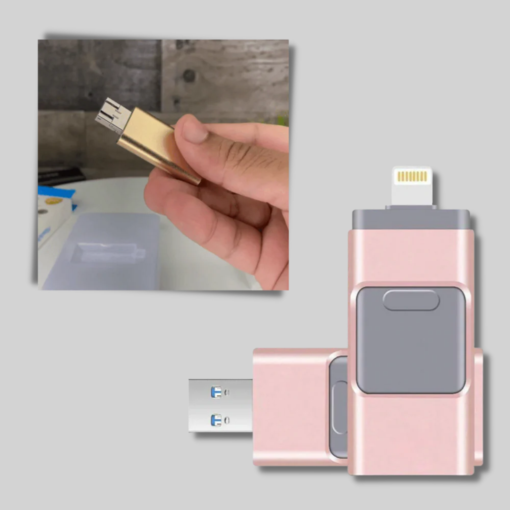 4-w-1 USB Flash Drive – Wielołącznikowe rozwiązanie do przechowywania