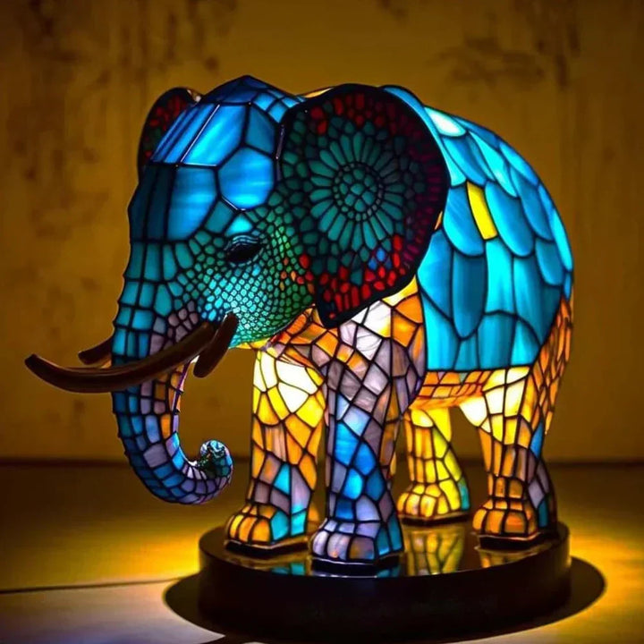 Lampy Zwierzęce z Kolorowego Szkła – Artystyczna Dekoracja na Stół