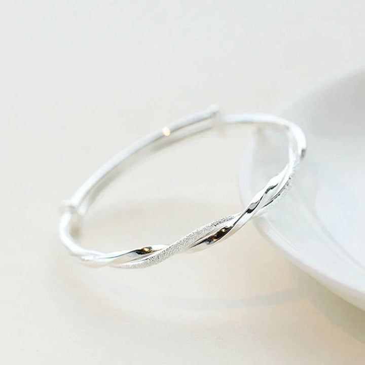Bransoletka ze Srebra Pleciona – Elegancki i Regulowany Design