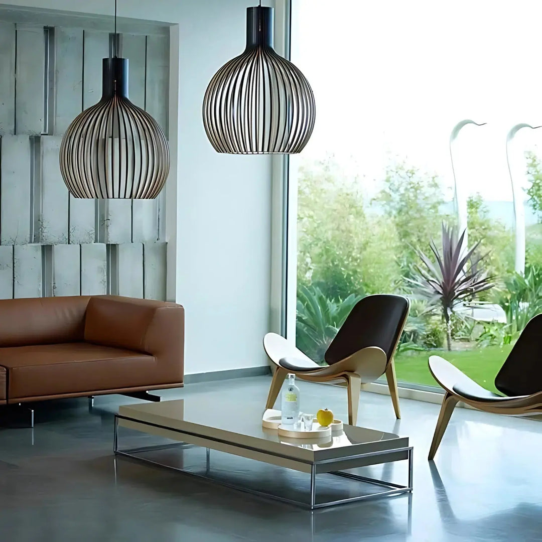 Elegancka duńska lampa wisząca - design skandynawski - regulowana