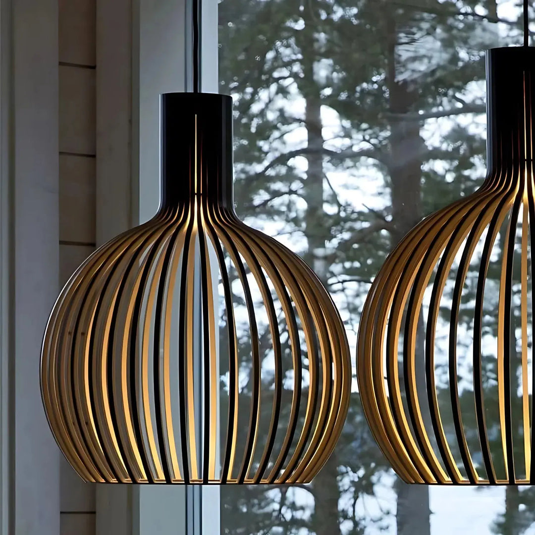 Elegancka duńska lampa wisząca - design skandynawski - regulowana