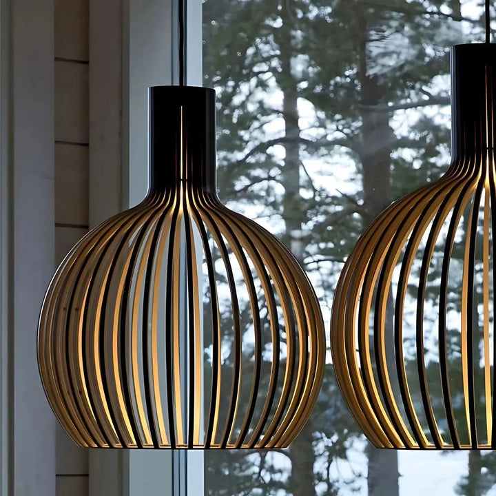 Elegancka duńska lampa wisząca - design skandynawski - regulowana