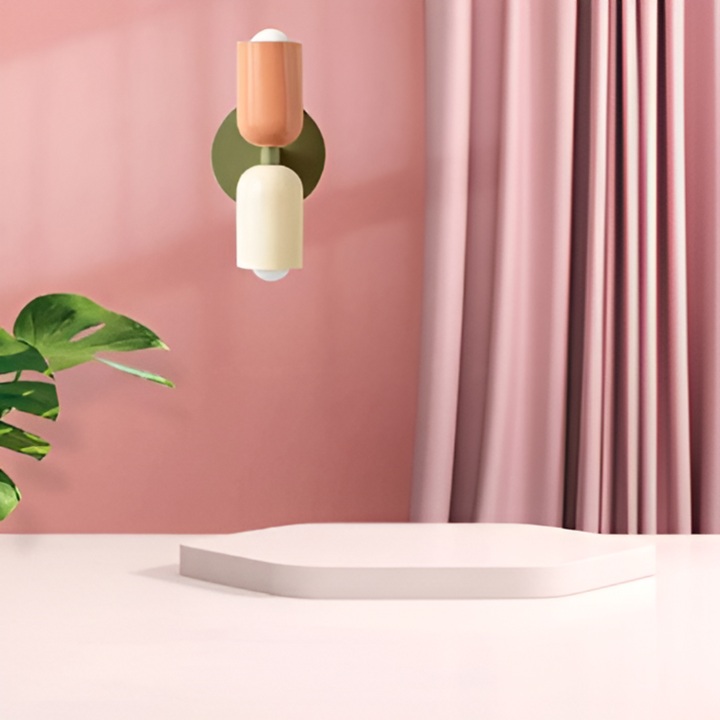 Dwustronna Lampa Ścienna LED w Skandynawskim Designie - Nowoczesne Oświetlenie do Domu