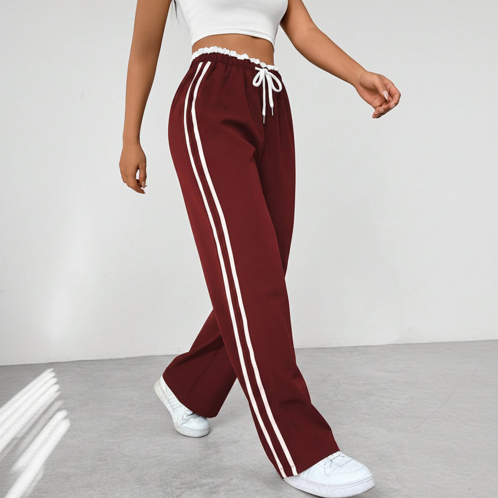 Trendy Sportowe Szerokie Spodnie