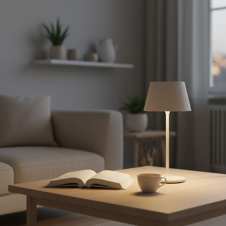 EternoLight | Bezprzewodowa Lampa Stołowa – Przytulne Oświetlenie do Domu i Ogrodu