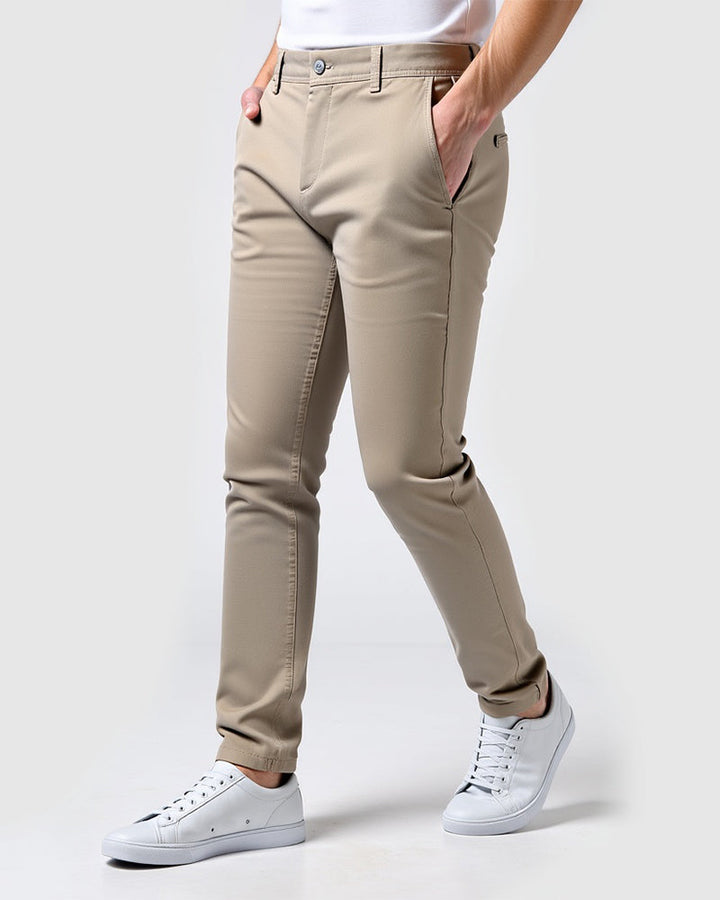 Męskie spodnie chino slim fit na co dzień i do biura