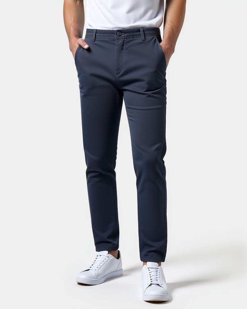 Męskie spodnie chino slim fit na co dzień i do biura
