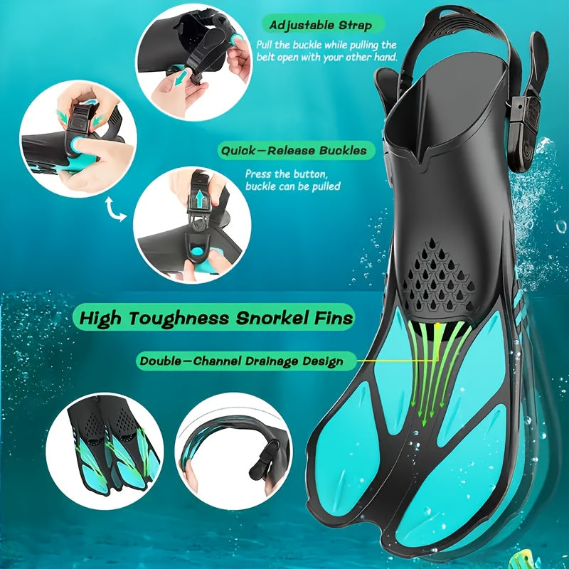 Płetwy do snorkelingu AquaFlex – Idealne do pływania i snorkelingu