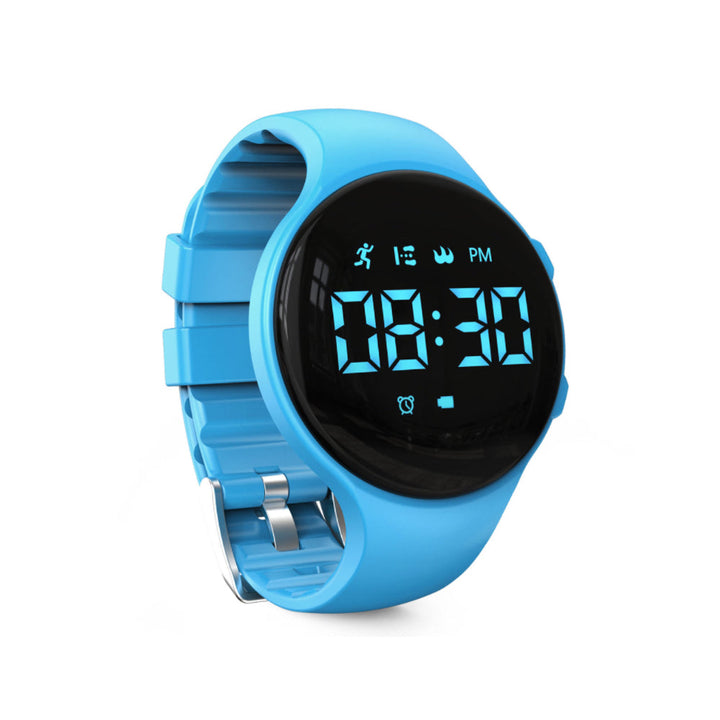 Cyfrowy zegarek LED z krokomierzem i wibrującym alarmem – tracker fitness dla dzieci
