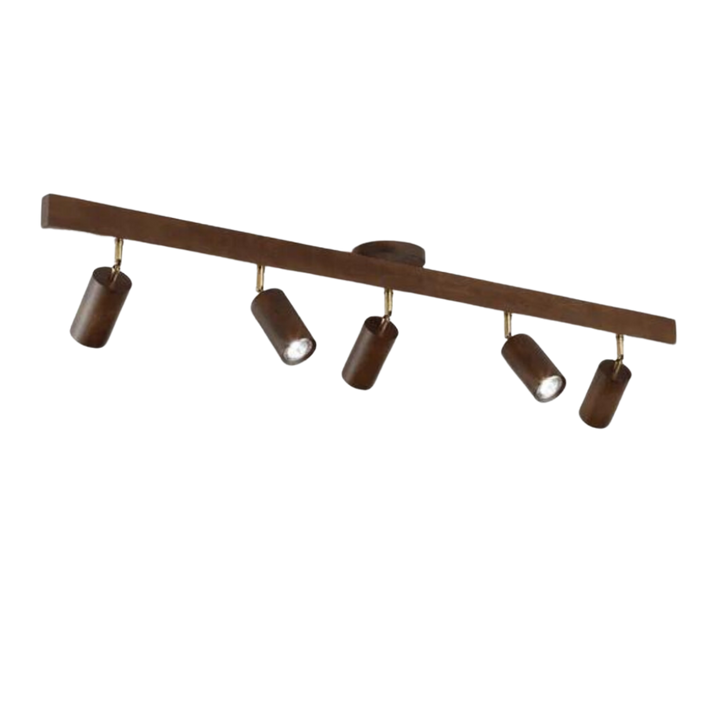 Regulowany Drewniany Reflektor Sufitowy – EcoLux