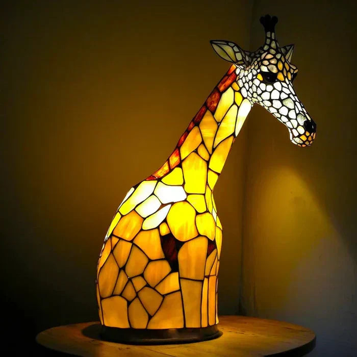 Lampy Zwierzęce z Kolorowego Szkła – Artystyczna Dekoracja na Stół