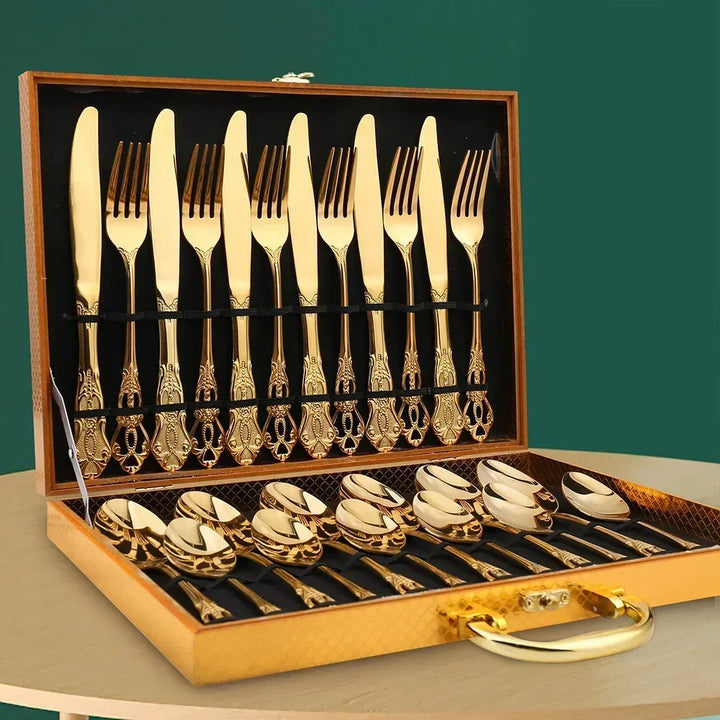 Luksusowy zestaw sztućców 24-częściowy – RoyalCutlery