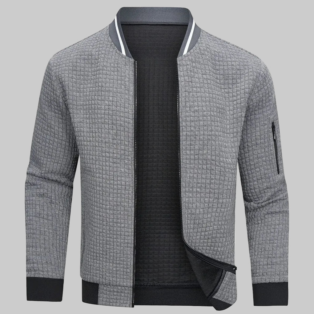 Męski sweter z półsuwakiem