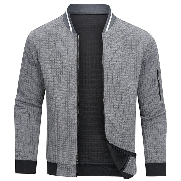 Bluza męska pikowana z zamkiem