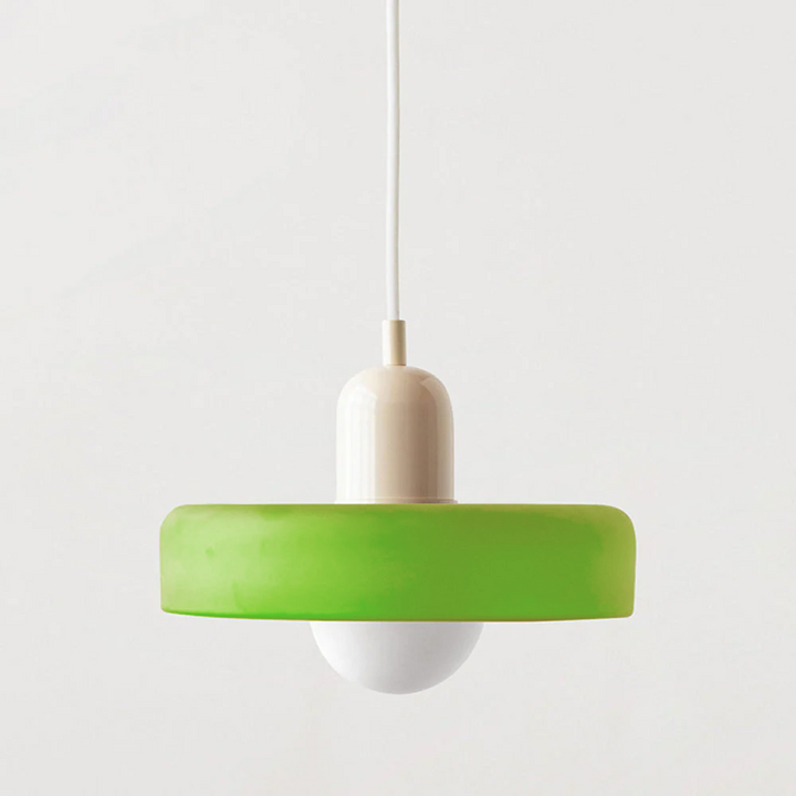 Kolorowa lampa wisząca w stylu Bauhaus - StiloGlas