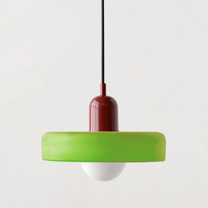 Kolorowa lampa wisząca w stylu Bauhaus - StiloGlas