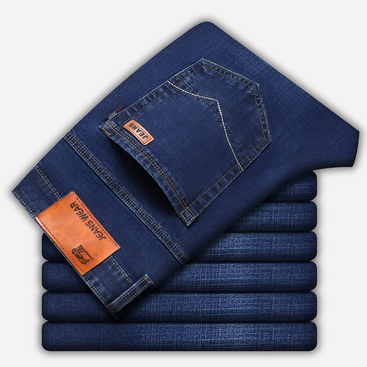 Jeansy Męskie Proste Nogi - Wytrzymały Denim