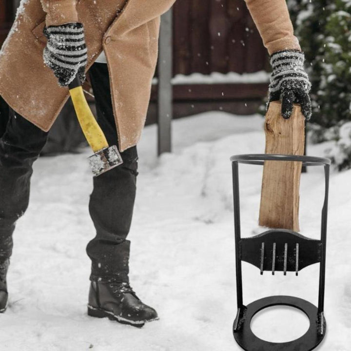 Łuparka do drewna na opał - ręczna łuparka klinowa - stal węglowa