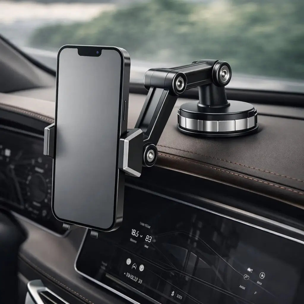 Uchwyt samochodowy na smartfon | Uchwyt na smartfon z przyssawką i obrotem 360° | LuxGrip