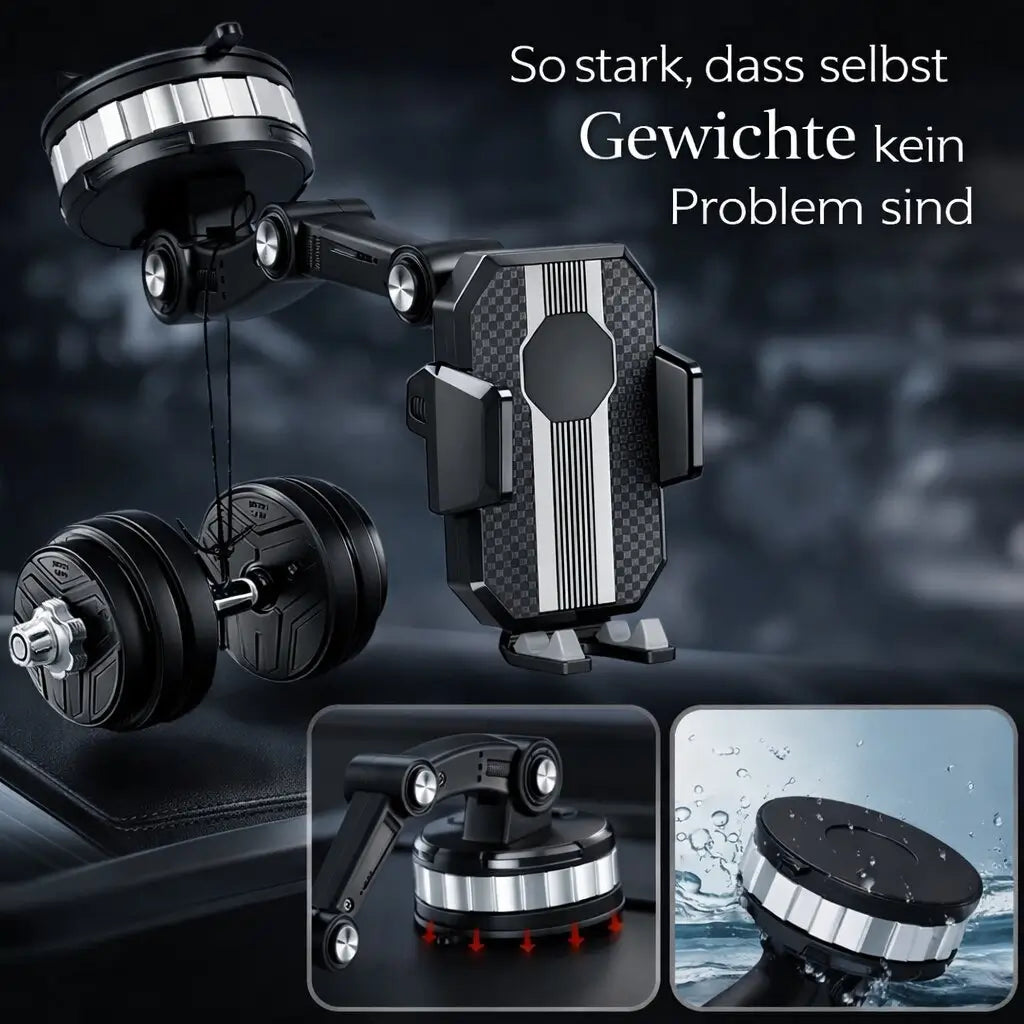 Uchwyt samochodowy na smartfon | Uchwyt na smartfon z przyssawką i obrotem 360° | LuxGrip