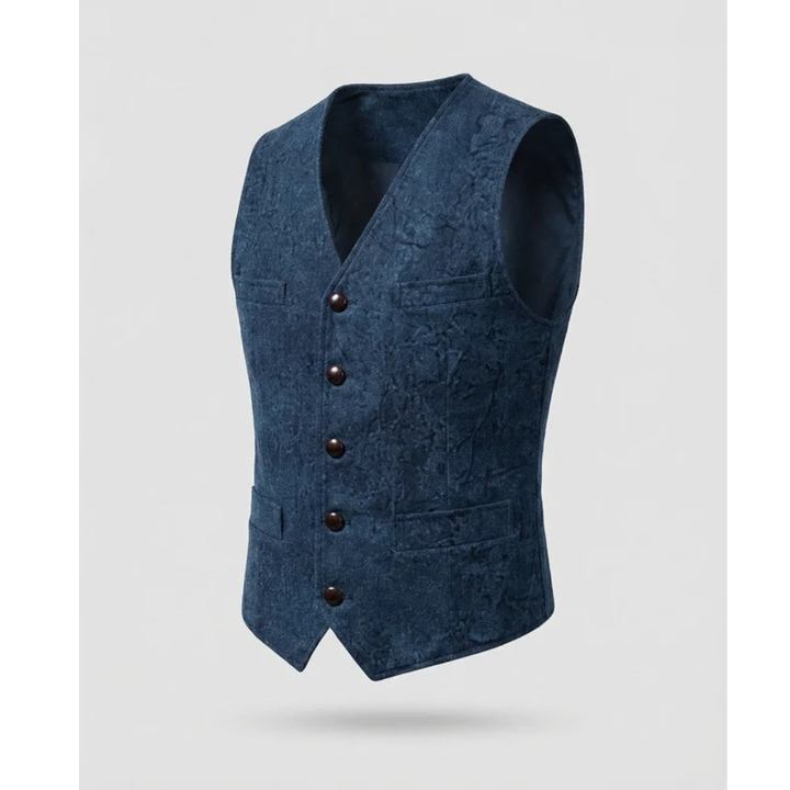 Elegancka tradycyjna kamizelka męska z guzikami