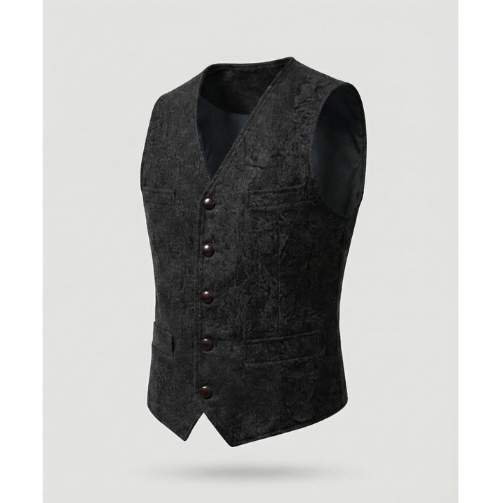 Elegancka tradycyjna kamizelka męska z guzikami