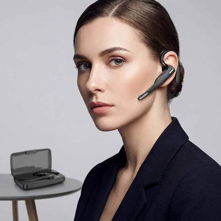 Bluetooth 5.1 Słuchawki z Anulowaniem Hałasu z Podwójnymi Mikrofonami dla Mężczyzn