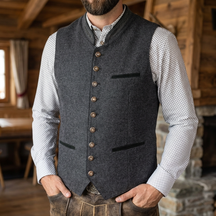 Elegancka Tradycyjna Męska Kamizelka
