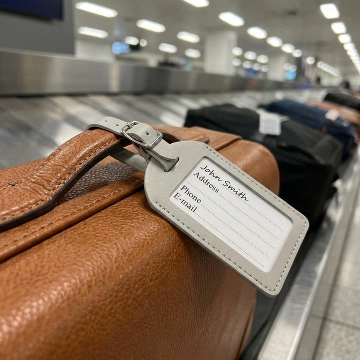 Skórzany Niestandardowy Znacznik Bagażowy