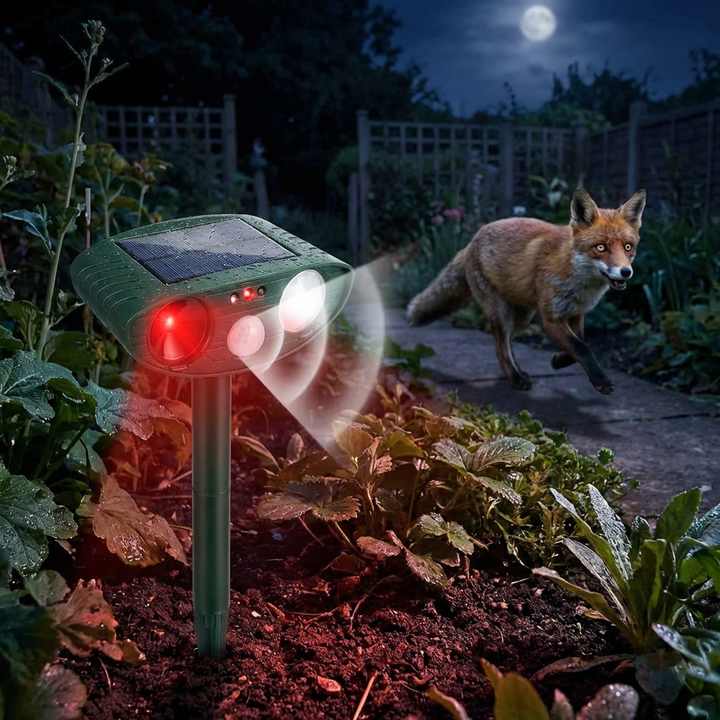 Podczerwony Odstraszacz Szkodników Zwierzęcych Zasilany Energią Słoneczną